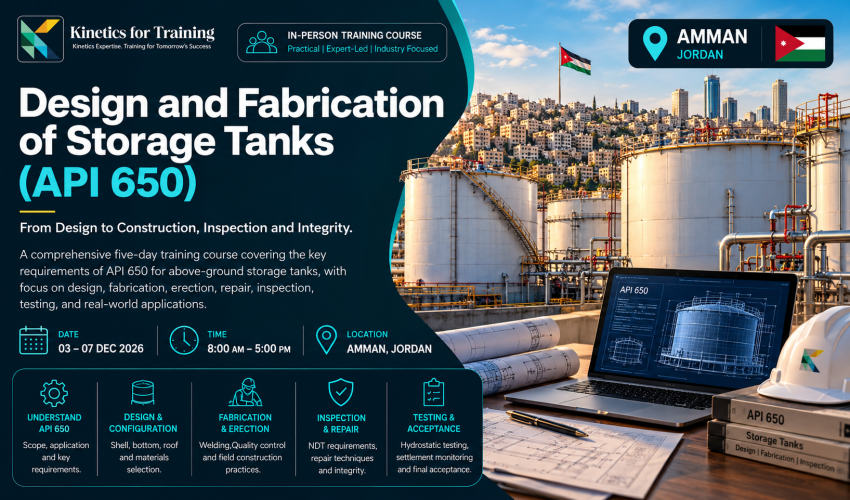 API 650 Storage Tank Training Banner API 650 Storage Tank Training Banner